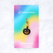 Black Jack-O-Lantern Charm